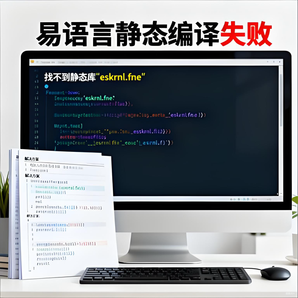 易语言静态编译失败:找不到静态库