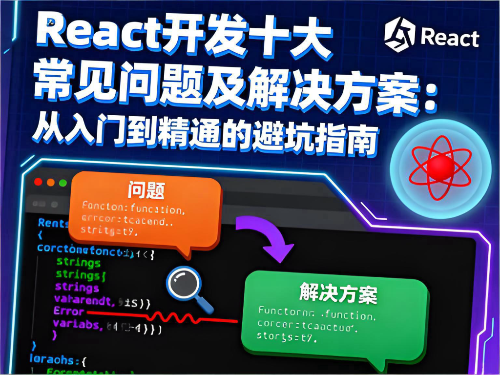 React开发十大常见问题及解决方案:从入门到精通的避坑指南